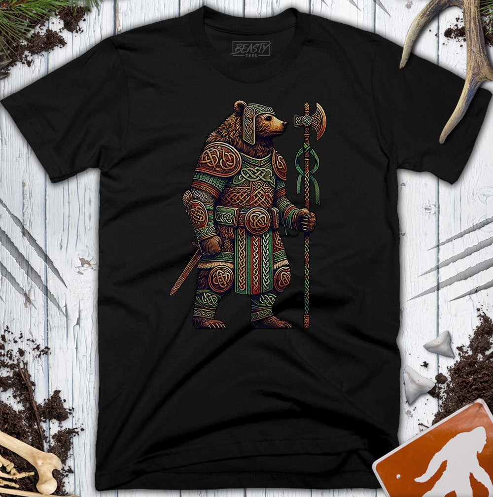 Standing Celtic Bear Warrior T-Shirt