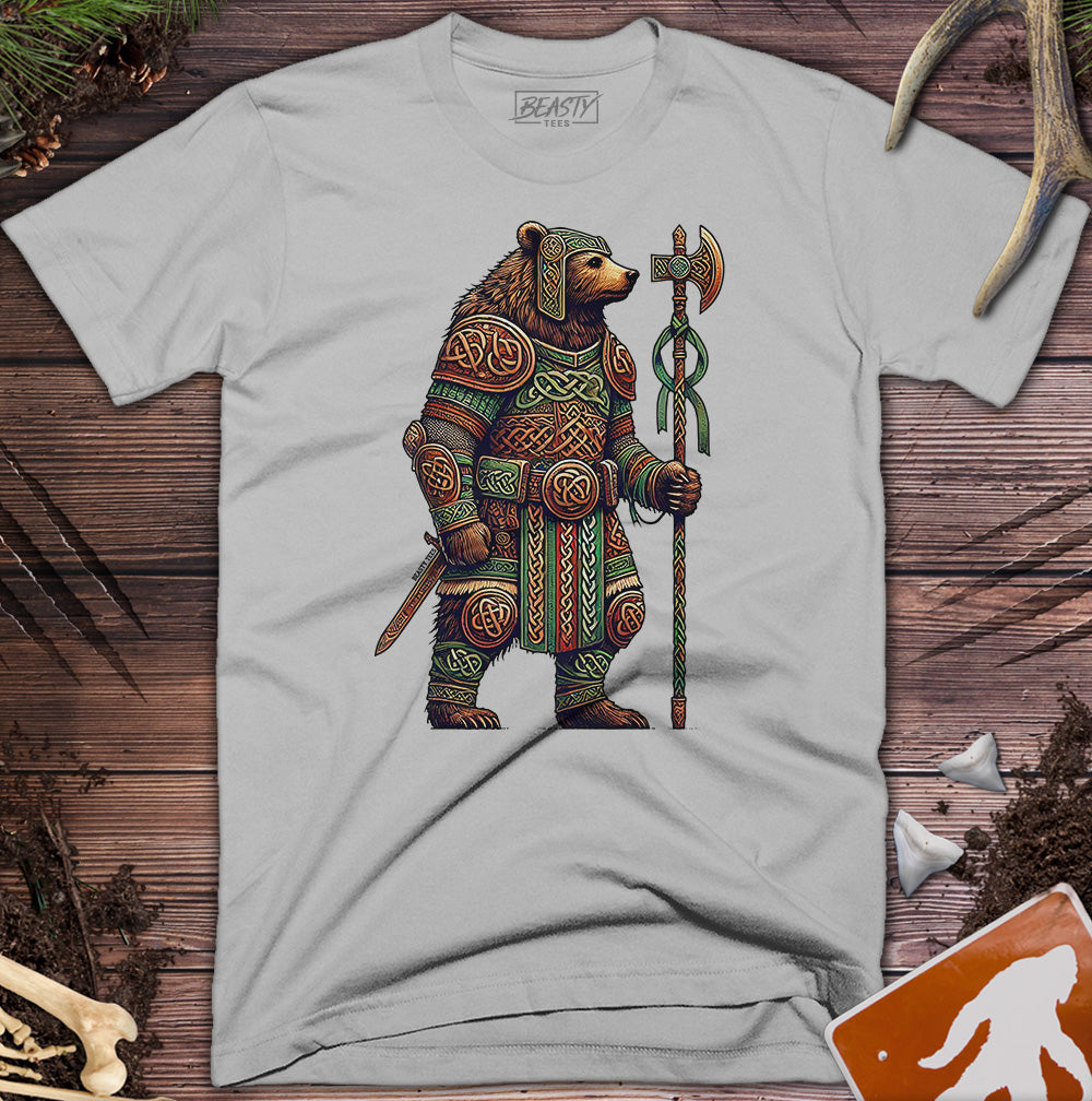 Standing Celtic Bear Warrior T-Shirt