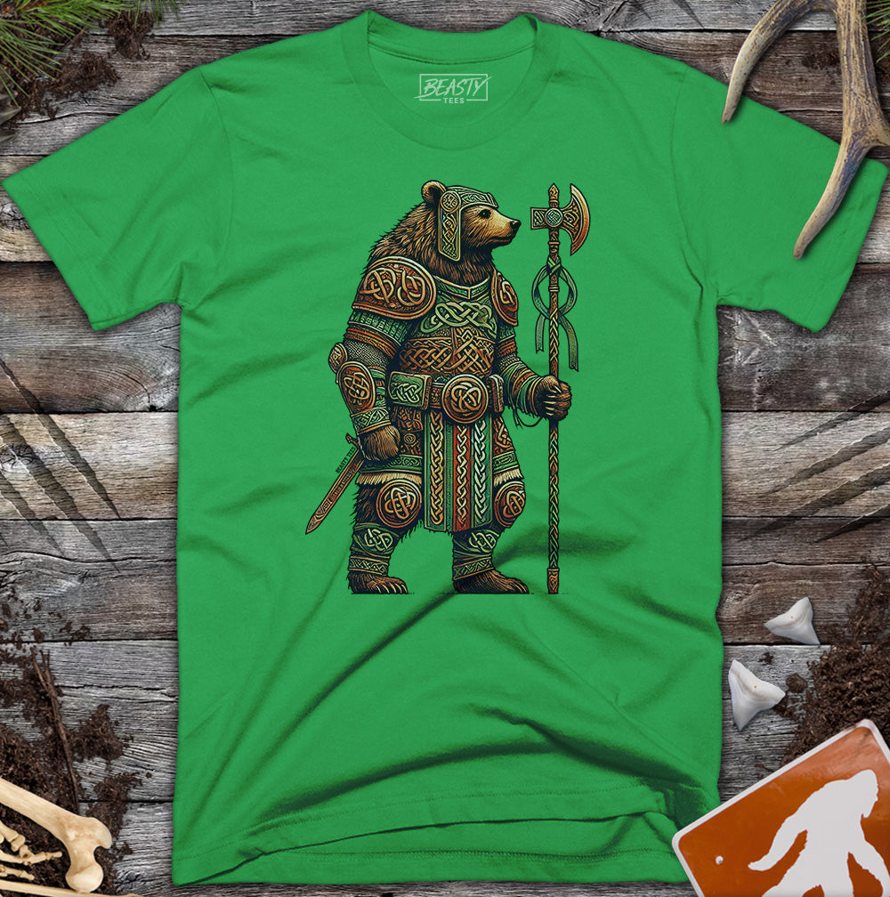 Standing Celtic Bear Warrior T-Shirt