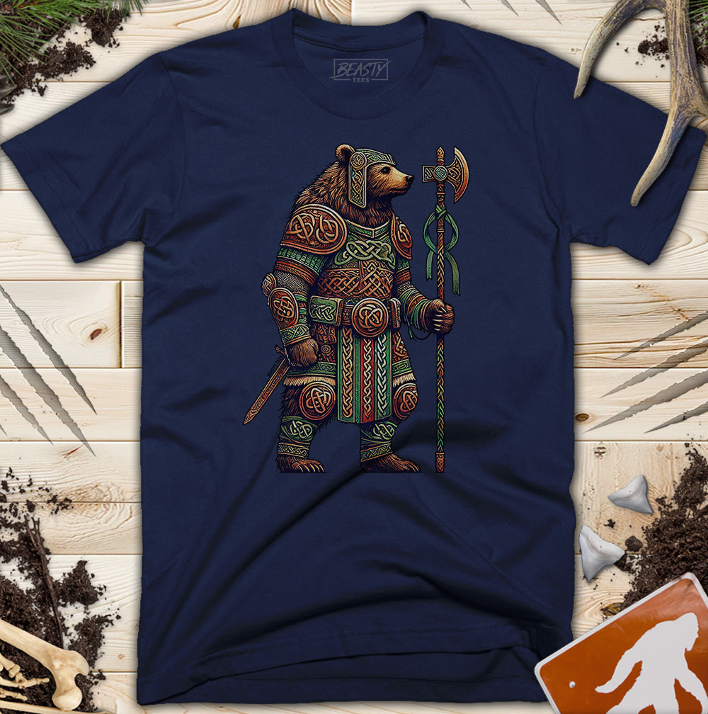 Standing Celtic Bear Warrior T-Shirt
