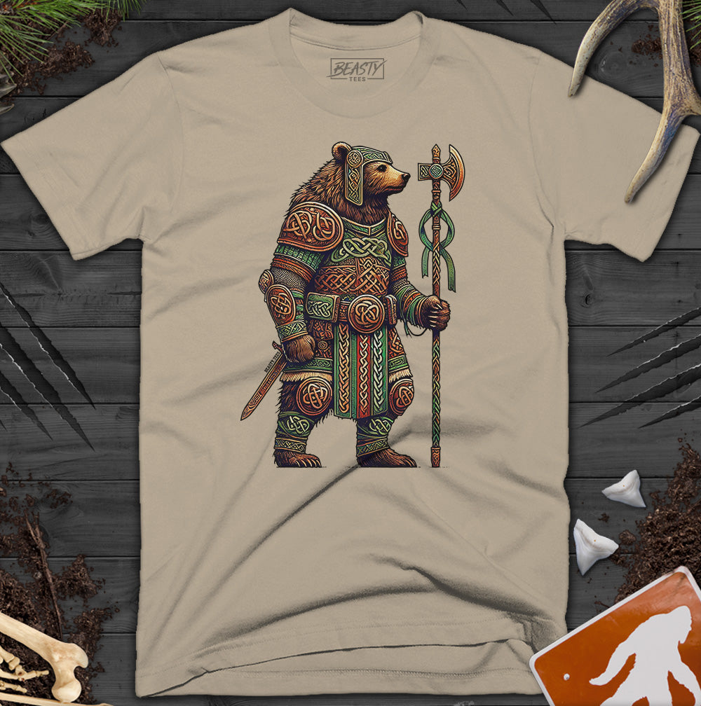 Standing Celtic Bear Warrior T-Shirt