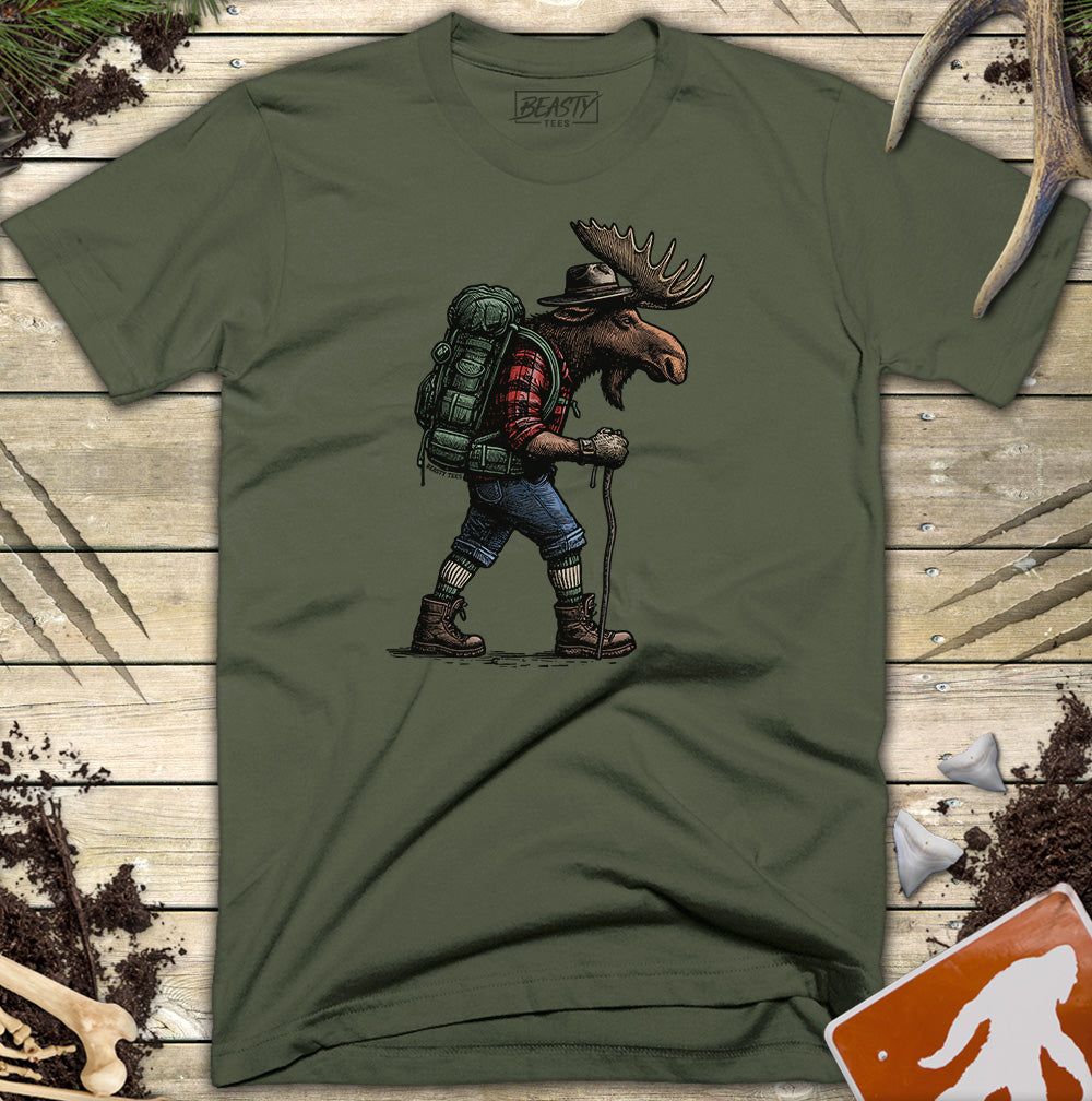 Hiking Moose T-Shirt