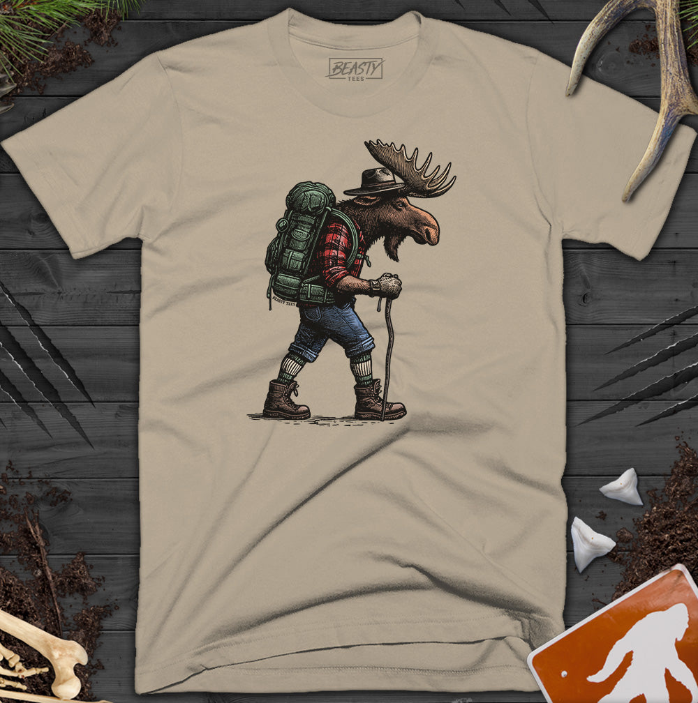 Hiking Moose T-Shirt