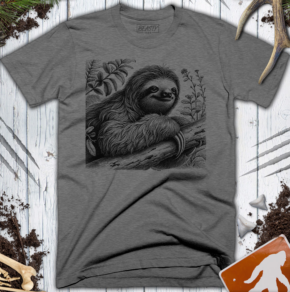 Smiling Sloth Portrait T-Shirt
