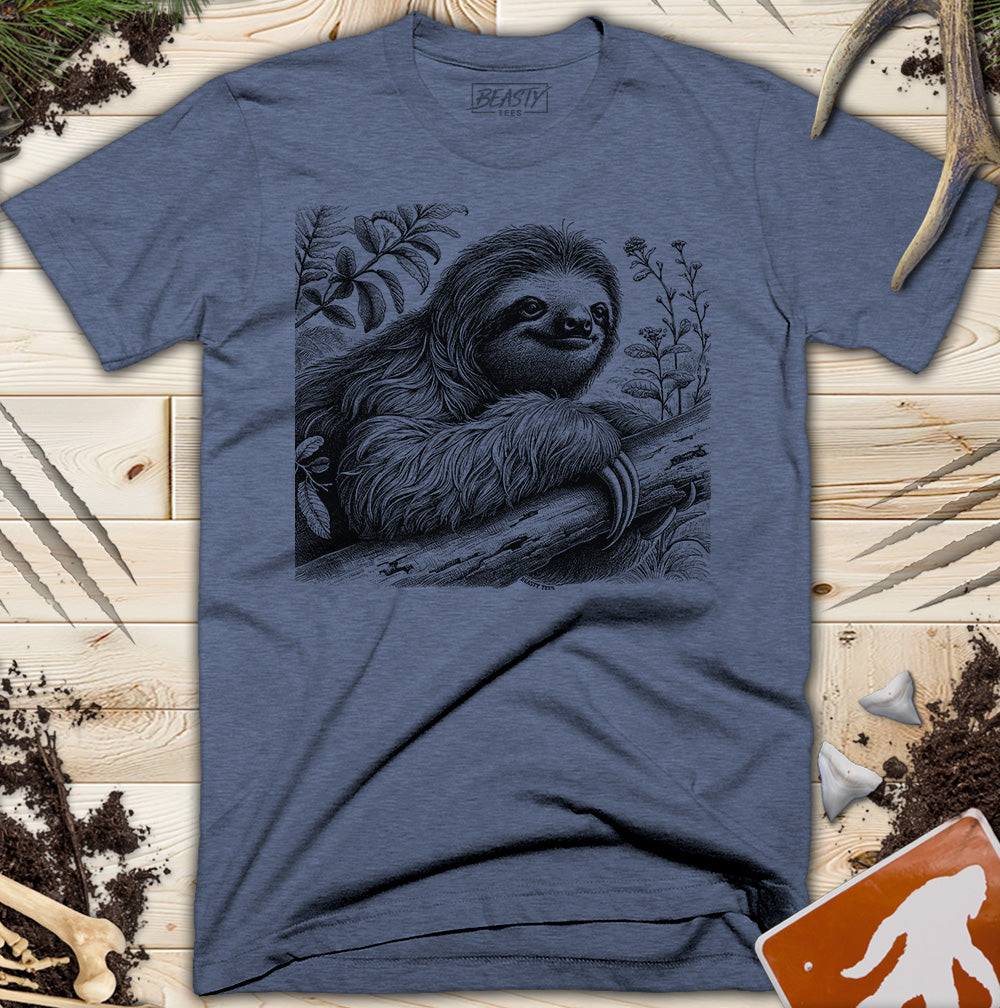 Smiling Sloth Portrait T-Shirt