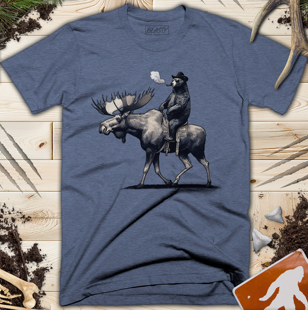 Bear Riding A Moose T-Shirt