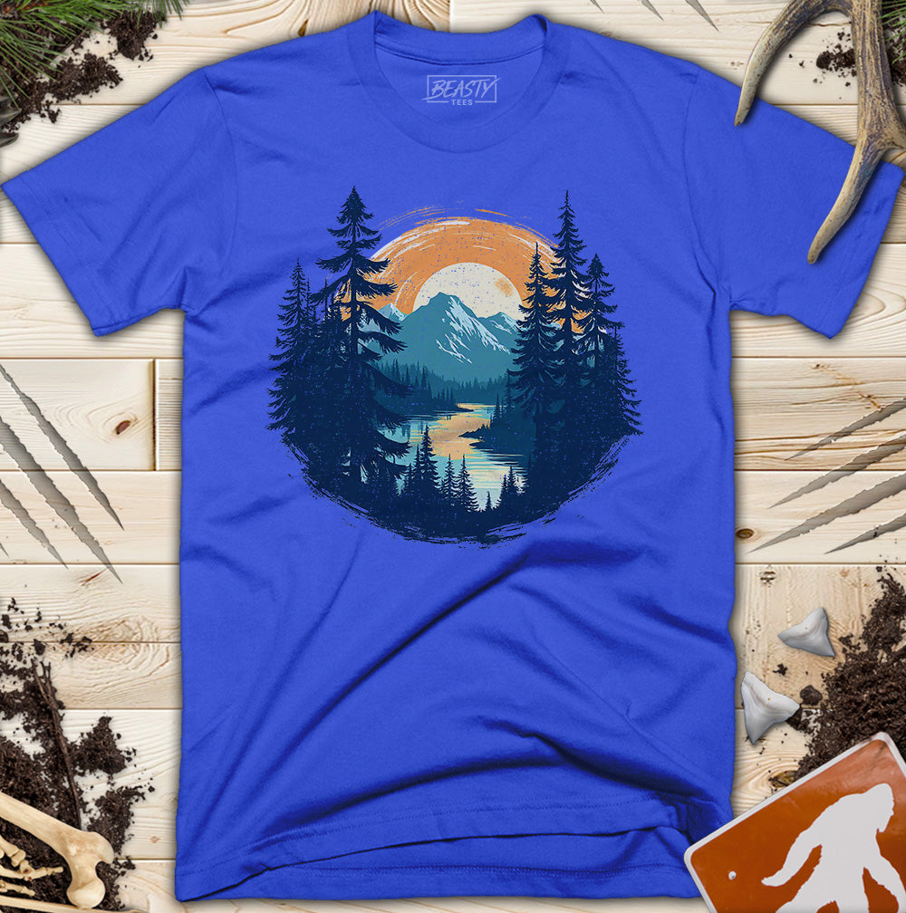 Mountain Lake Scene T-Shirt