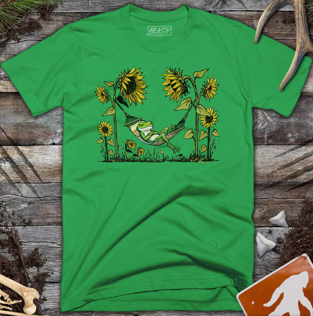 Frog Hammock Sunflowers T-Shirt