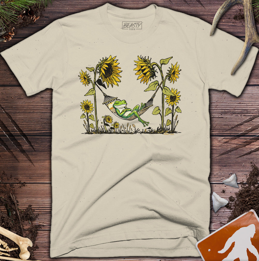 Frog Hammock Sunflowers T-Shirt