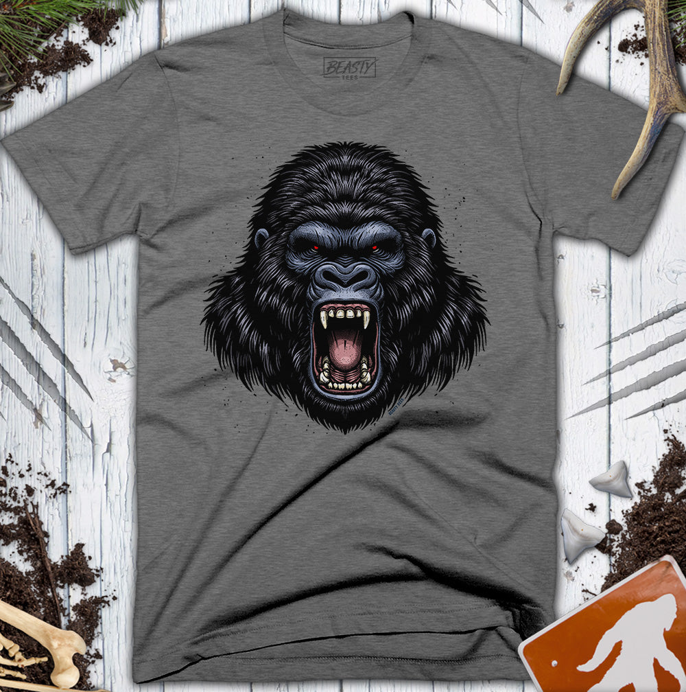 Screaming Gorilla Head T-Shirt
