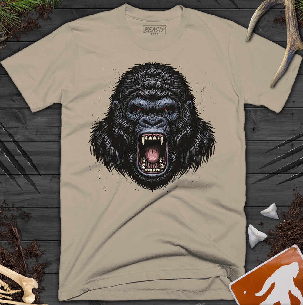 Screaming Gorilla Head T-Shirt