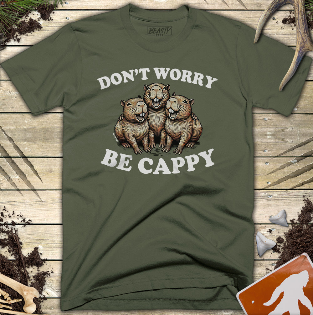 Don't Worry Be Cappy - Cute Capybara T-Shirt