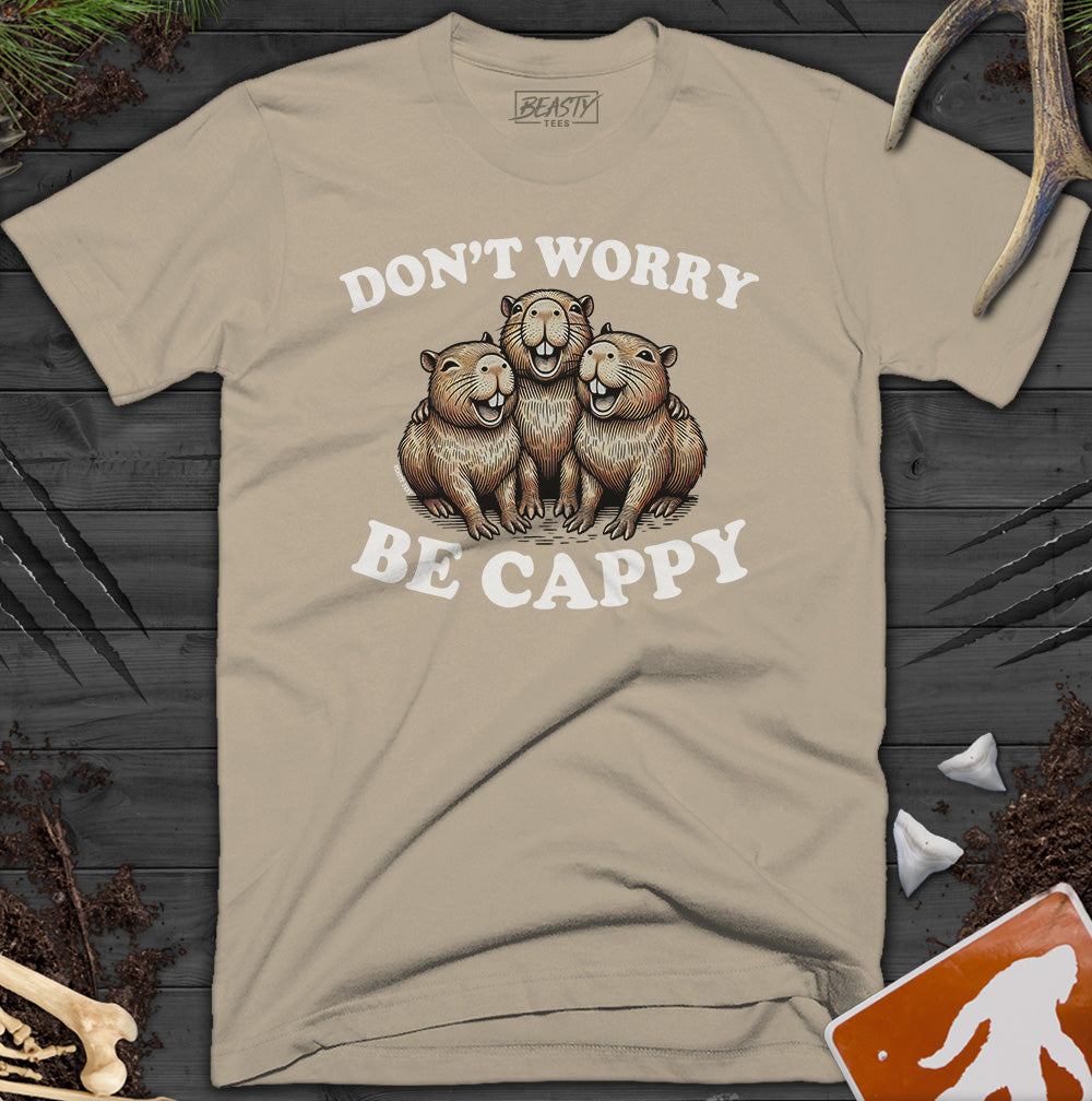 Don't Worry Be Cappy - Cute Capybara T-Shirt