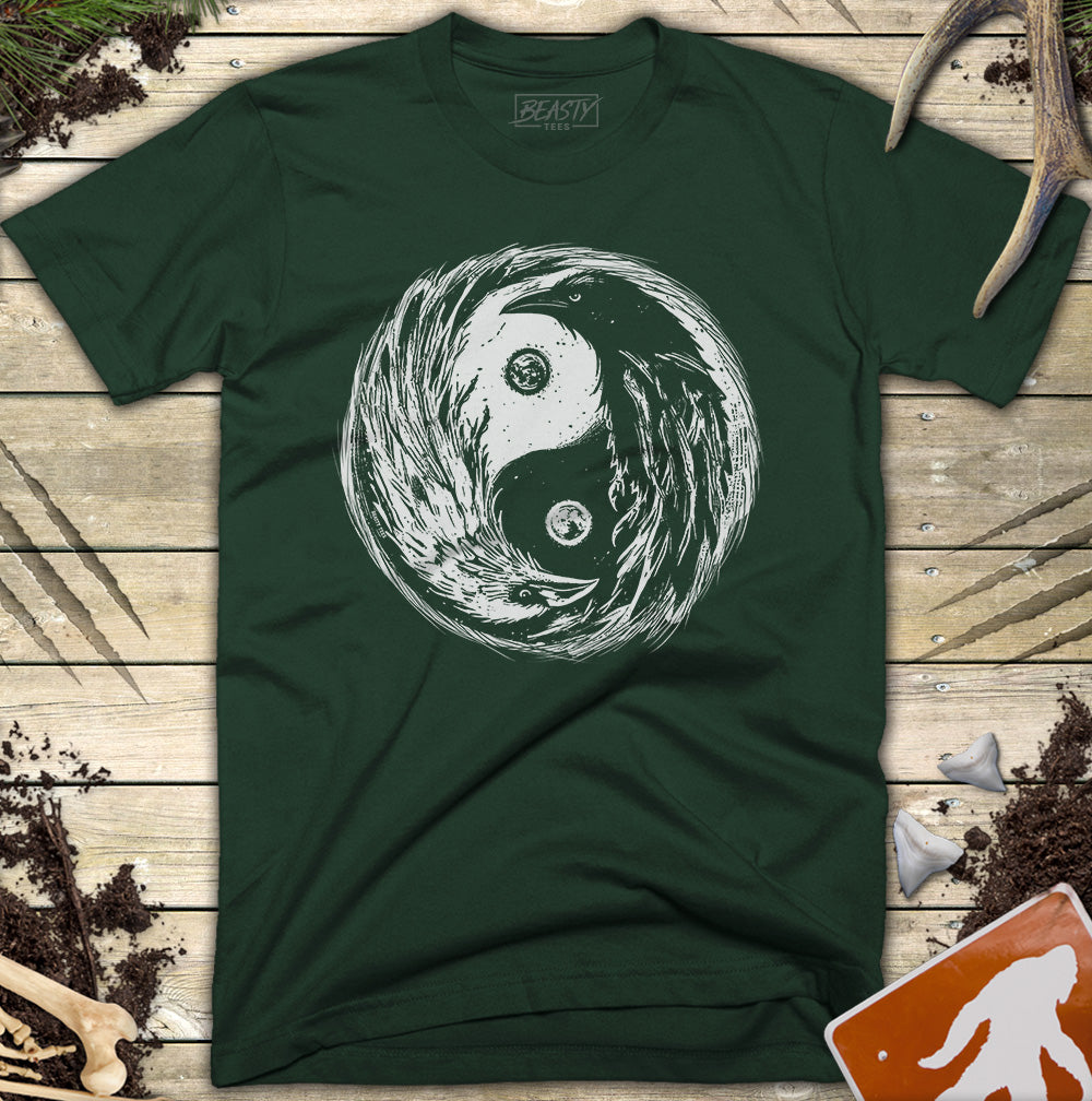 Yin Yang Crows T-Shirt