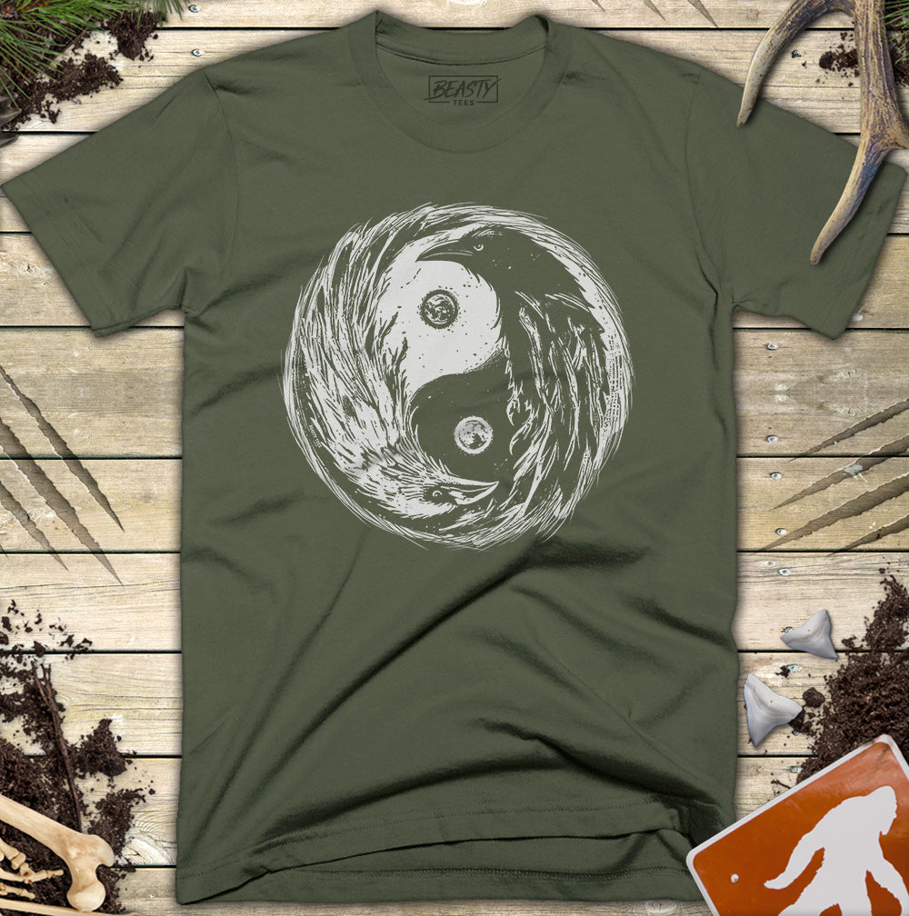 Yin Yang Crows T-Shirt