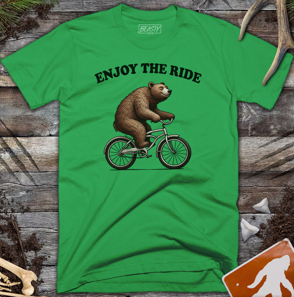 Enjoy The Ride Bear Bicycle T-Shirt