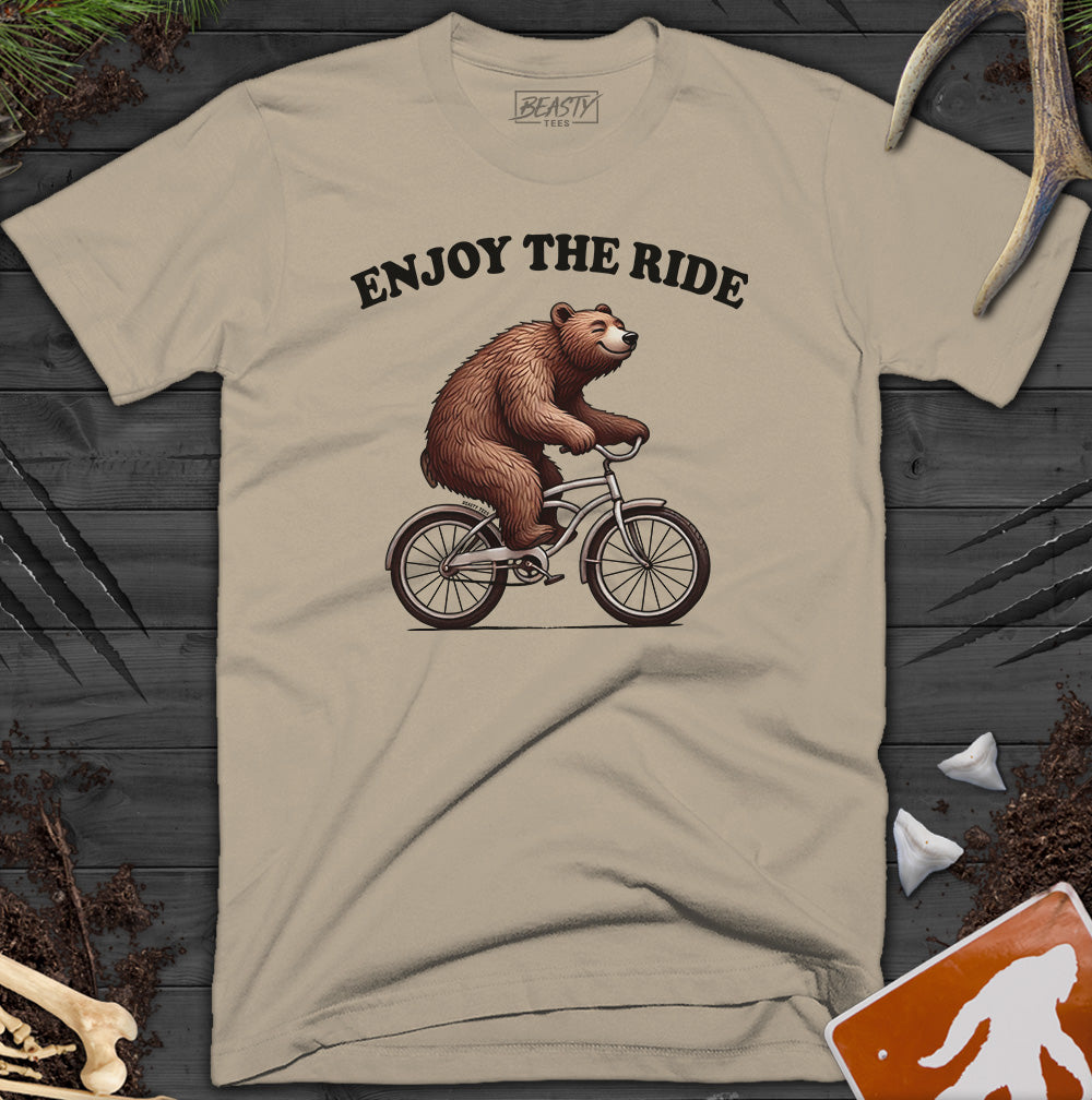 Enjoy The Ride Bear Bicycle T-Shirt
