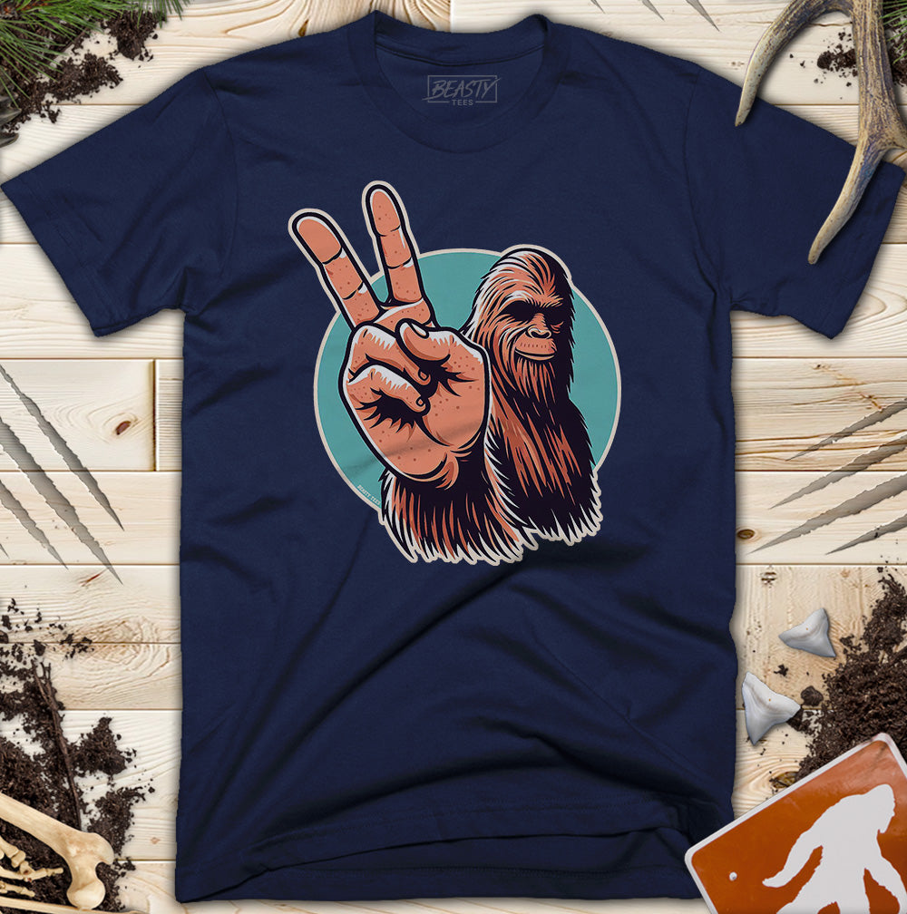 Peace Sign Bigfoot T-Shirt