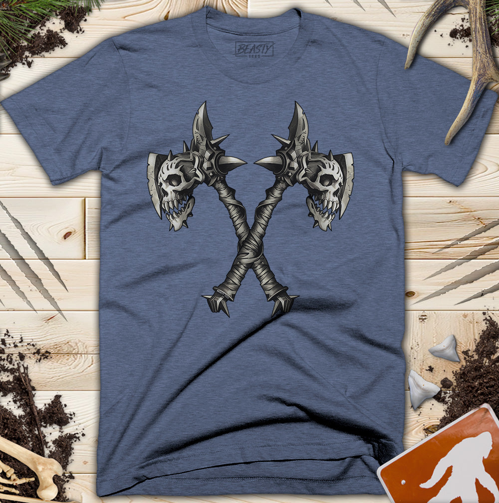 Skull Battle Axes T-Shirt