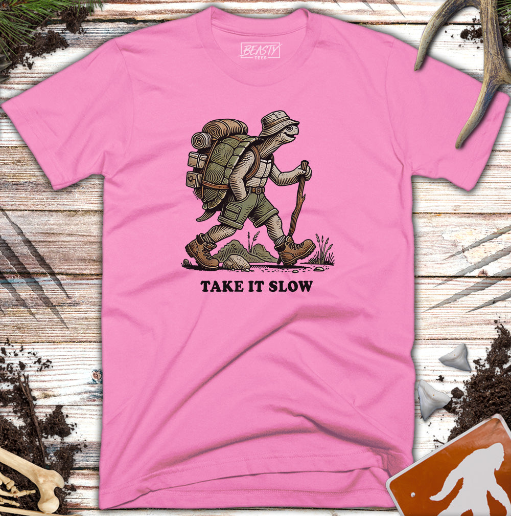 Take It Slow Hiking Turtle T-Shirt