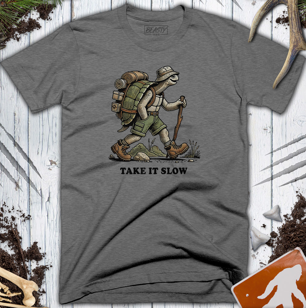 Take It Slow Hiking Turtle T-Shirt