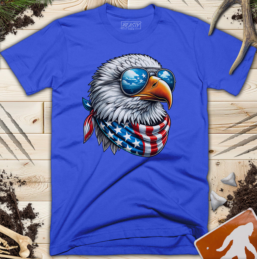 Cool USA Flag American Eagle T-Shirt