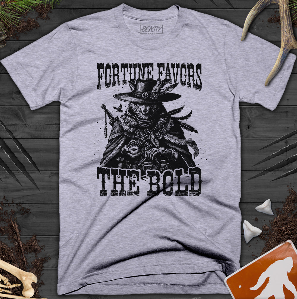 Fortune Favors The Bold Wolf T-Shirt
