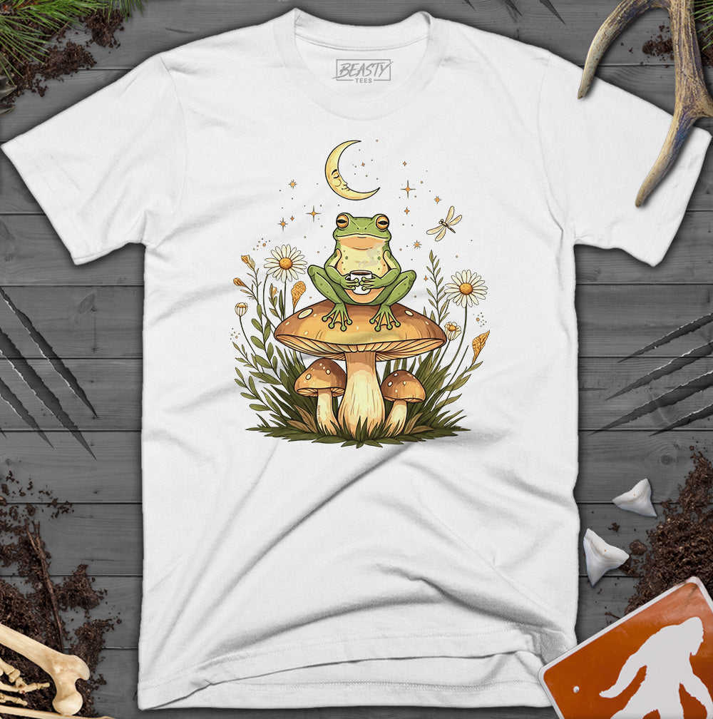 Mushroom Coffee Frog T-Shirt