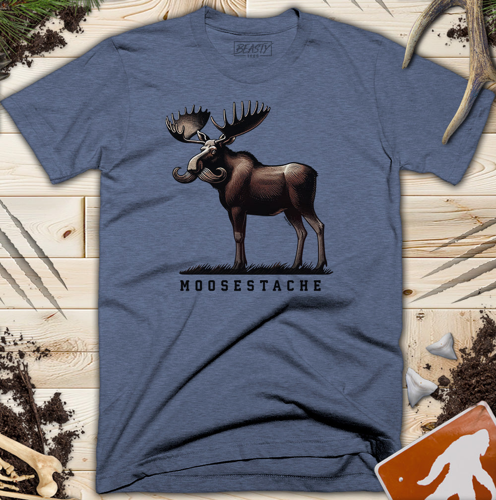 Moosestache Moose T-Shirt