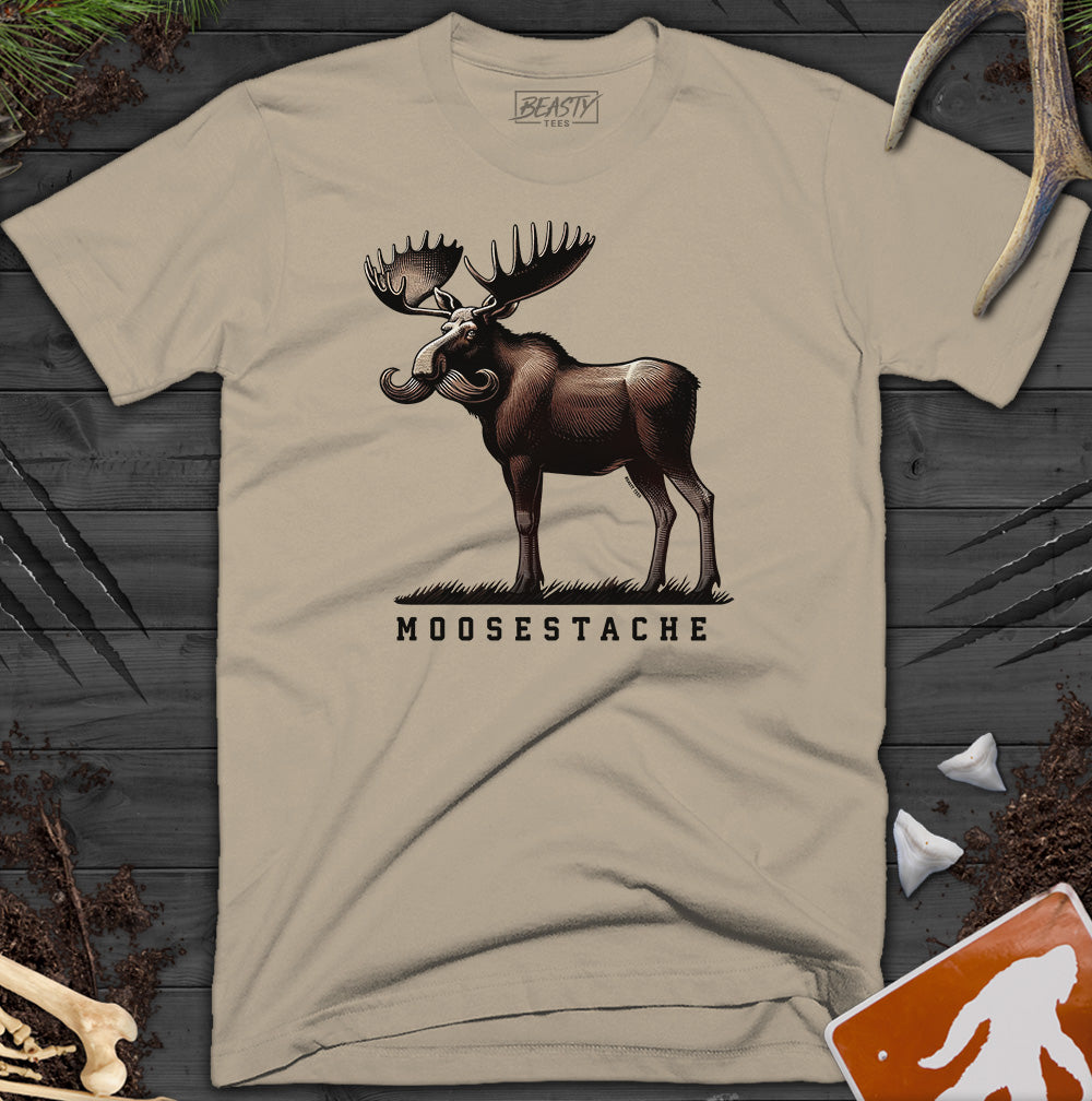 Moosestache Moose T-Shirt