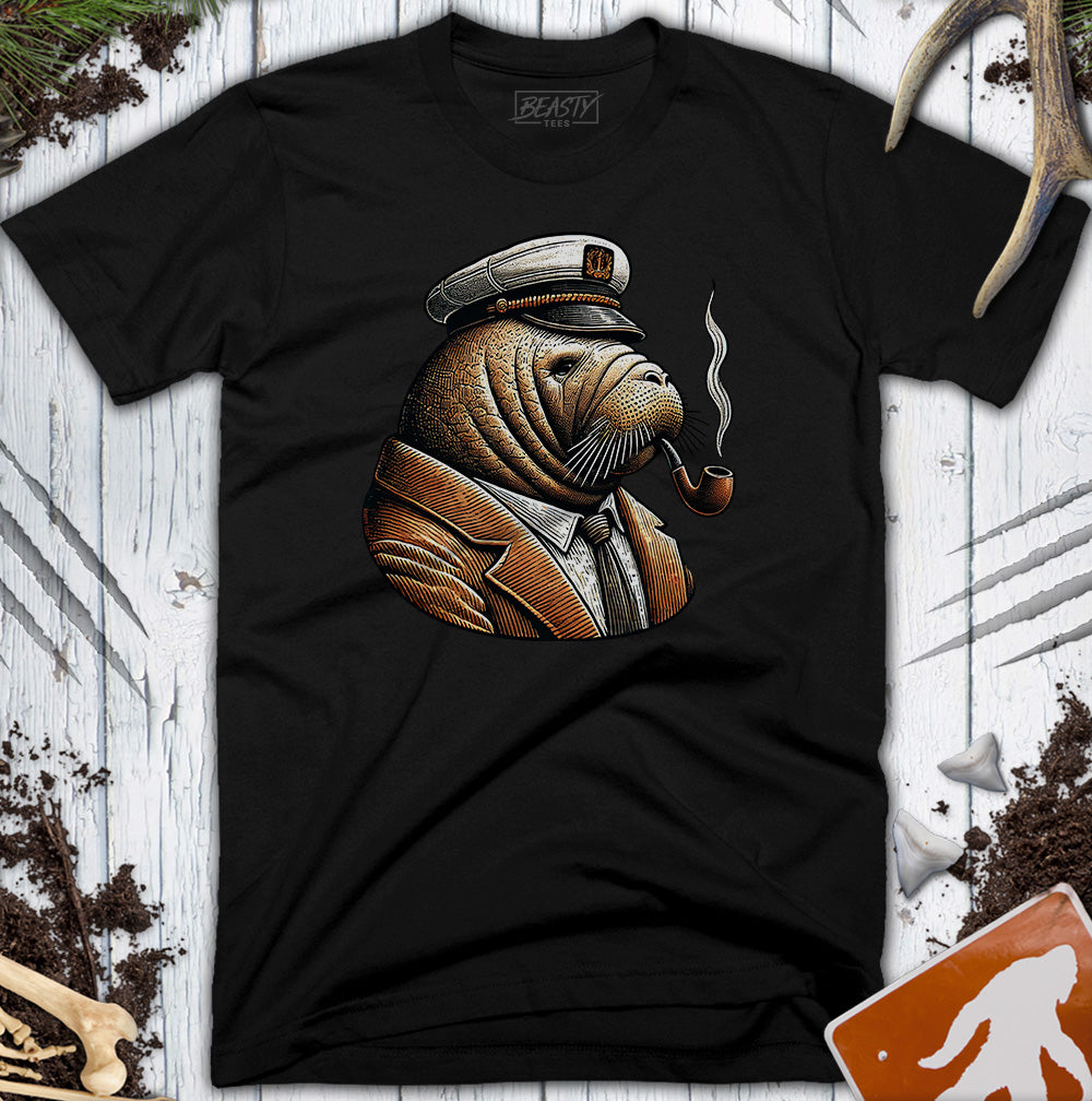 Manatee Sailor Captain T-Shirt