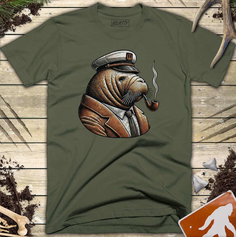 Manatee Sailor Captain T-Shirt