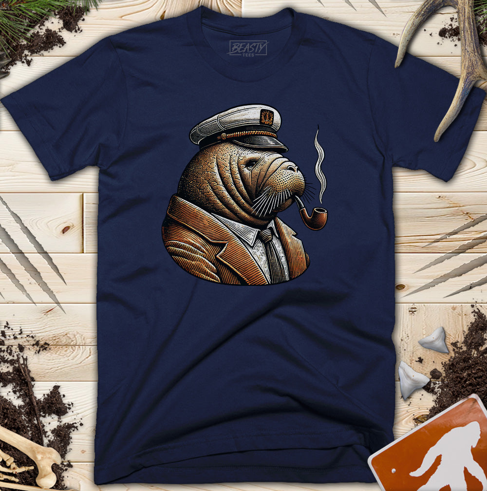 Manatee Sailor Captain T-Shirt