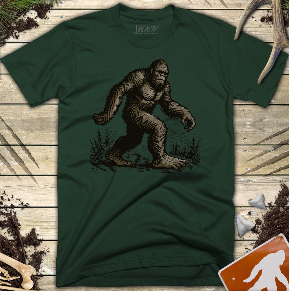 Walking Bigfoot T-Shirt