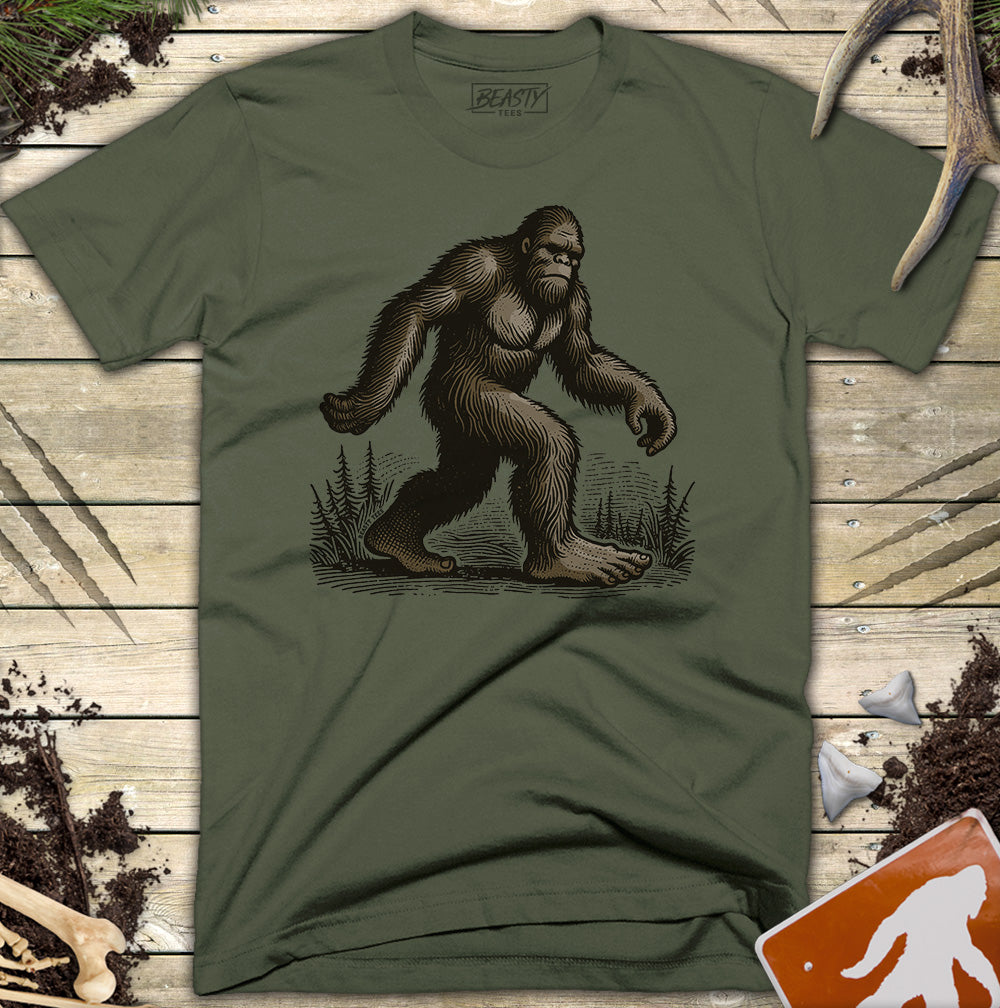Walking Bigfoot T-Shirt