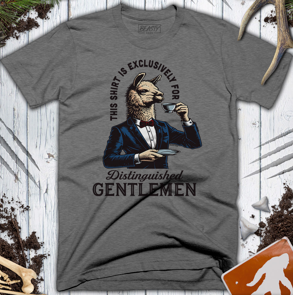 Distinguished Gentlemen Llama T-Shirt