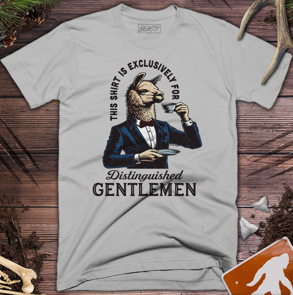 Distinguished Gentlemen Llama T-Shirt