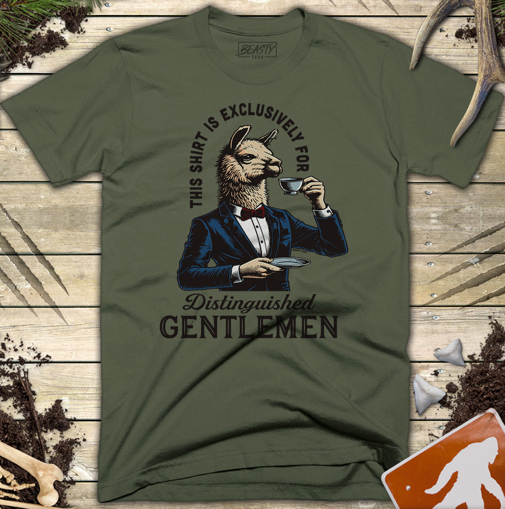 Distinguished Gentlemen Llama T-Shirt