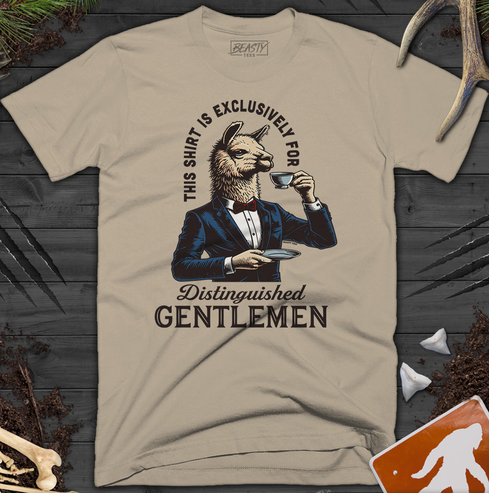 Distinguished Gentlemen Llama T-Shirt