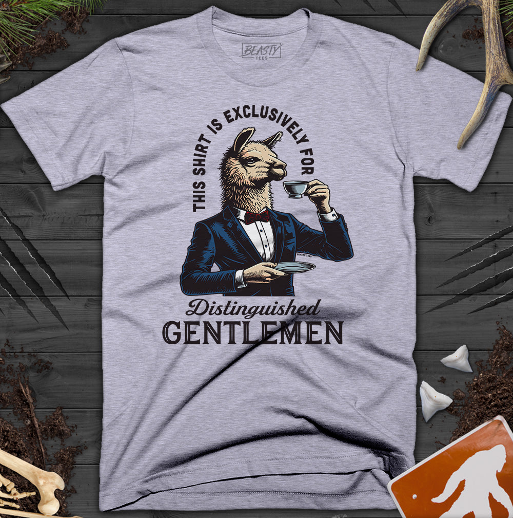 Distinguished Gentlemen Llama T-Shirt