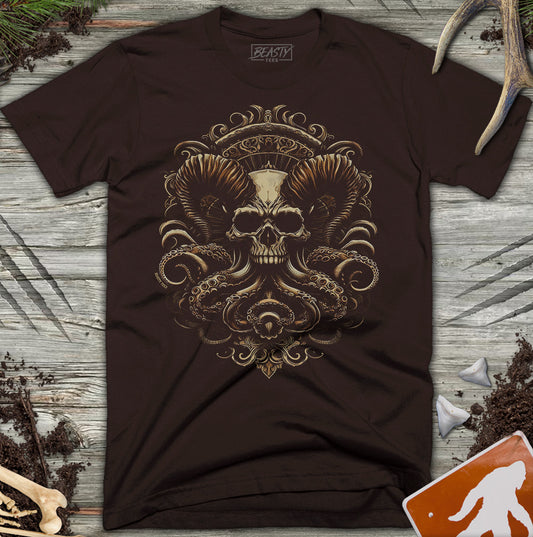 Tentacled Horned Skull Demon T-Shirt