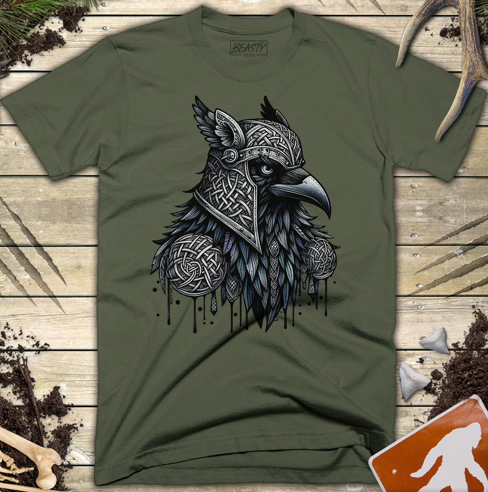 Celtic Raven Crow Warrior T-Shirt