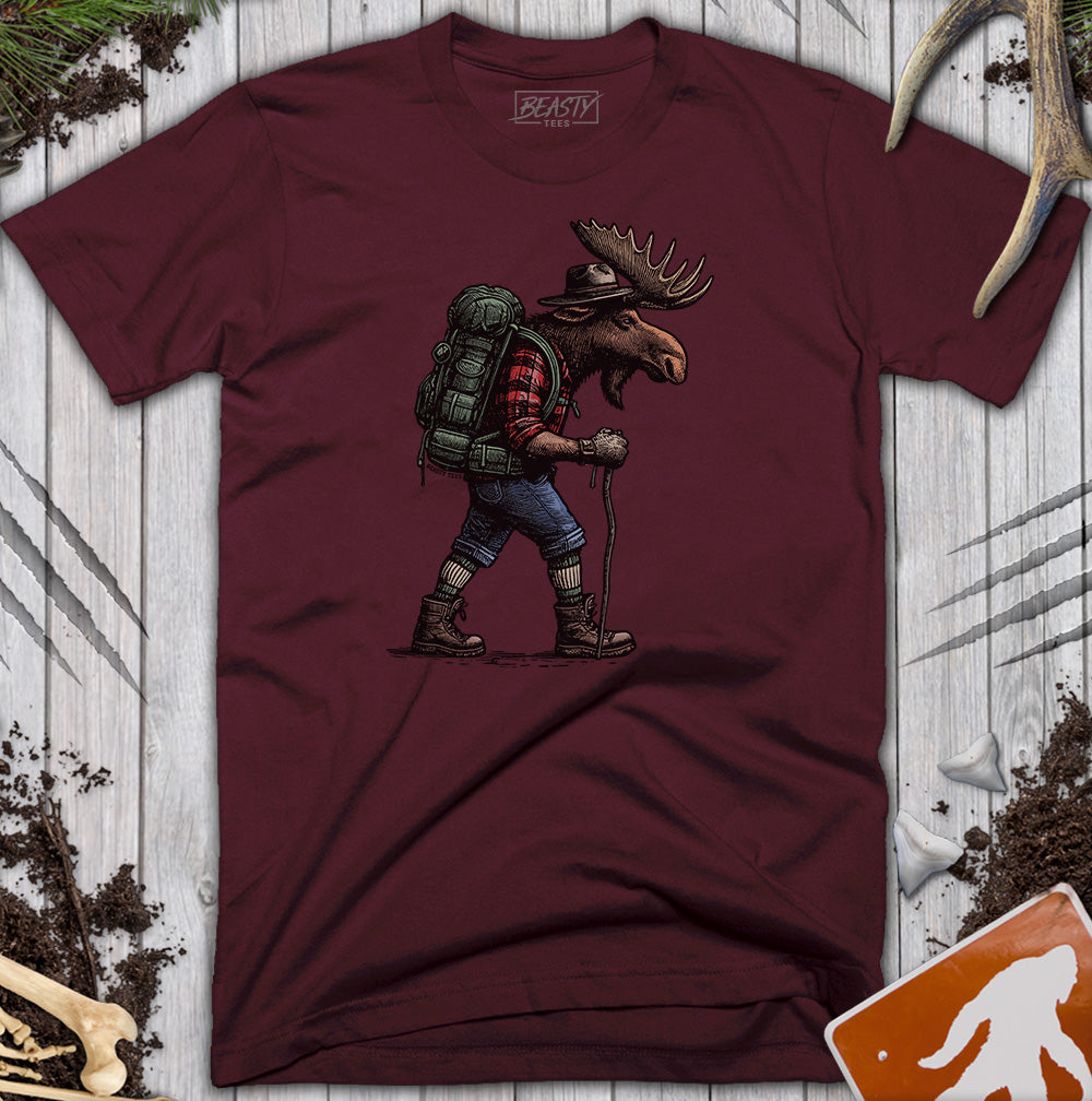 Hiking Moose T-Shirt