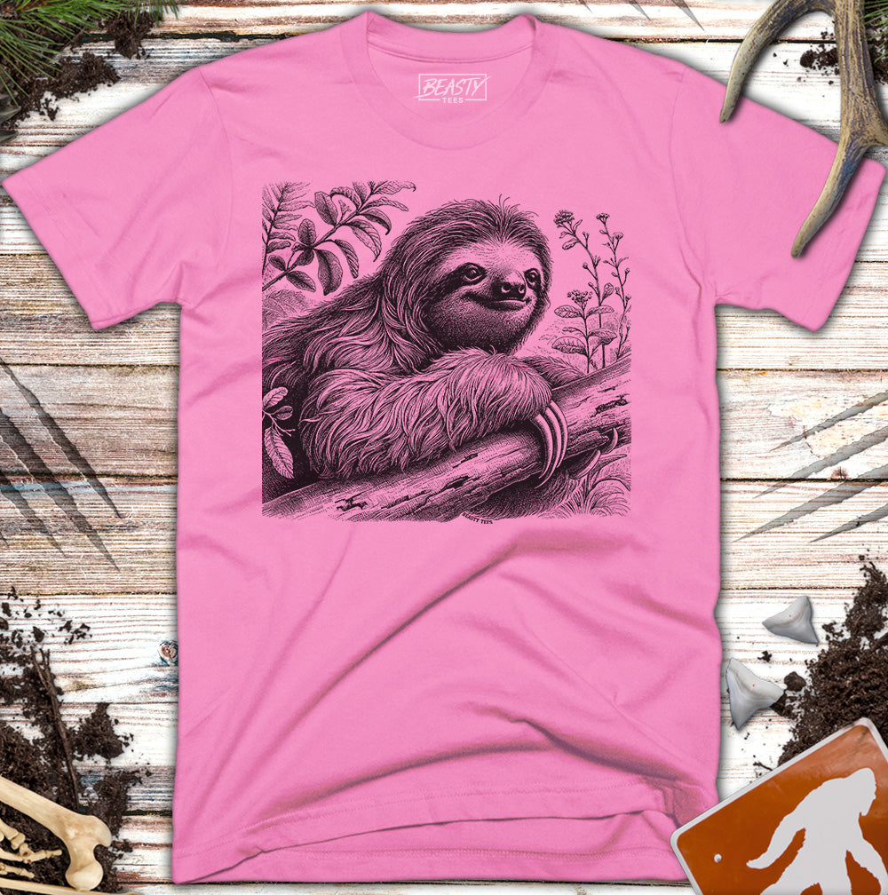 Smiling Sloth Portrait T-Shirt