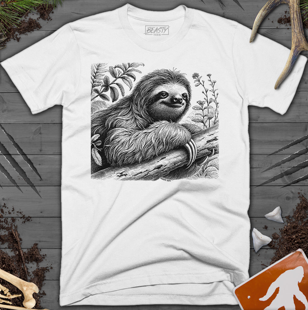 Smiling Sloth Portrait T-Shirt