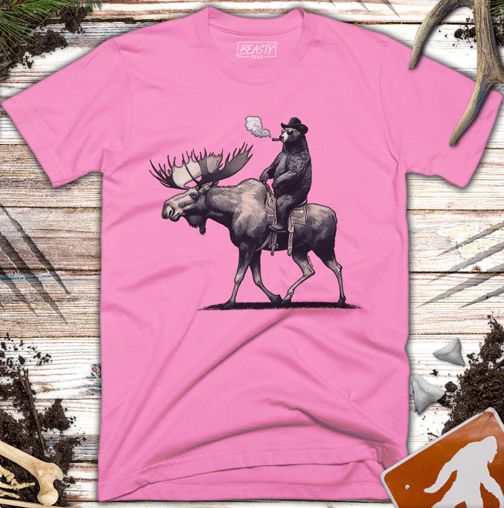 Bear Riding A Moose T-Shirt