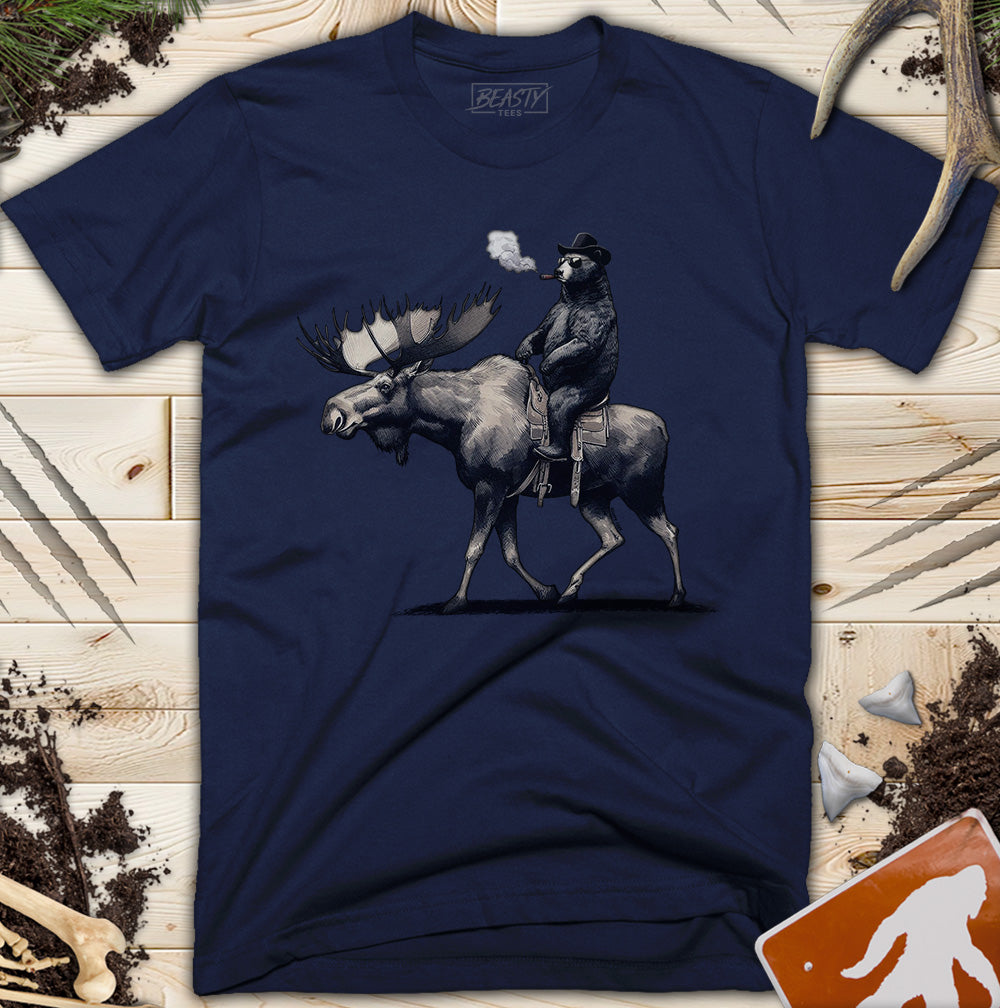 Bear Riding A Moose T-Shirt