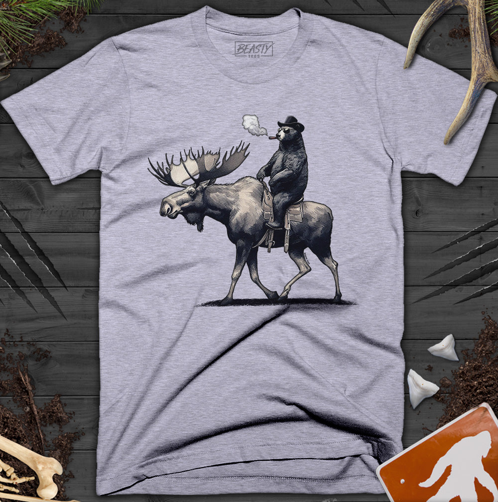 Bear Riding A Moose T-Shirt