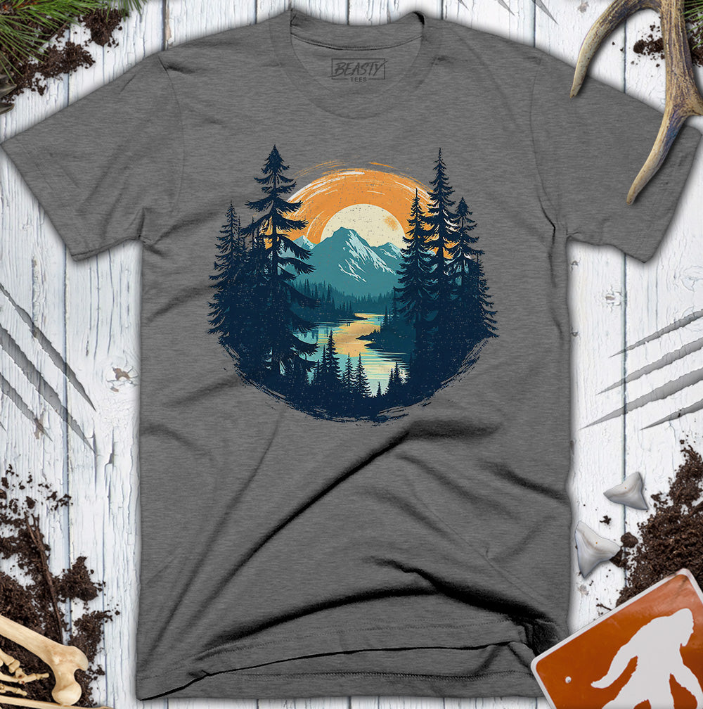 Mountain Lake Scene T-Shirt