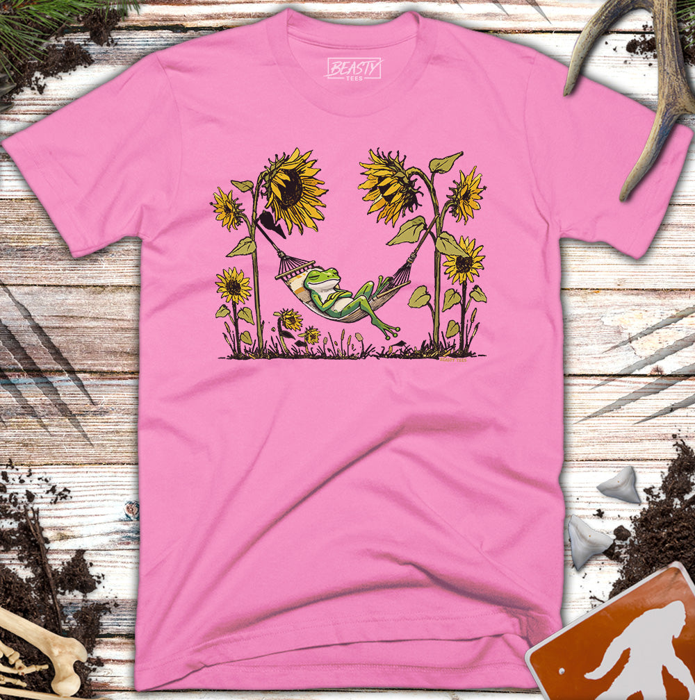 Frog Hammock Sunflowers T-Shirt